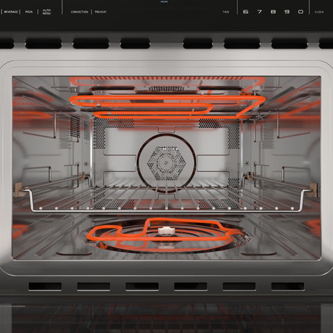 KoolMore Reserve 24 in. Built-In Microwave Convection Oven with Air Fry, 3-in-1 Combo, Sensor Cook, Soft-Close Door, 1.6 cu. ft. in Stainless Steel