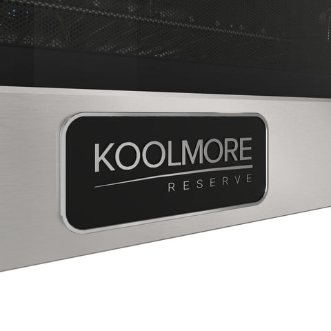 KoolMore Reserve 24 in. Built-In Microwave Convection Oven with Air Fry, 3-in-1 Combo, Sensor Cook, Soft-Close Door, 1.6 cu. ft. in Stainless Steel