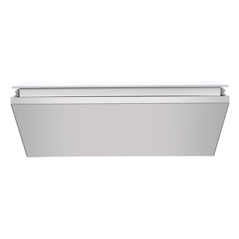 31 in. Countertop Ice Cream Display case with 4 Pans and Glass Sneeze Guard in Stainless-Steel