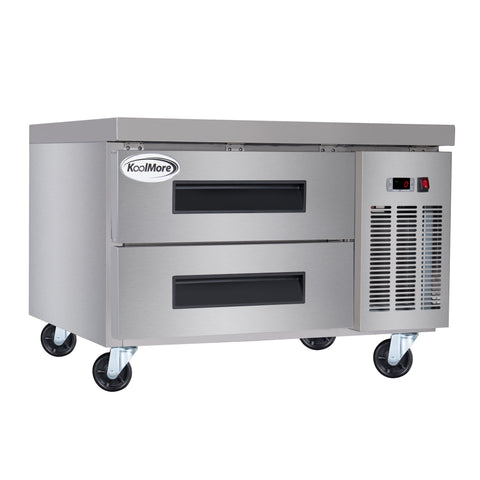 36 in. 2-Drawer Commercial Chef Base Freezer in Stainless-Steel