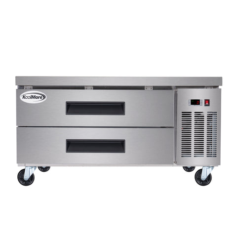 48 in. 2-Drawer Commercial Chef Base Freezer in Stainless-Steel
