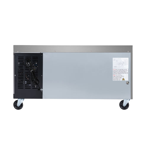 48 in. 2-Drawer Commercial Chef Base Freezer in Stainless-Steel
