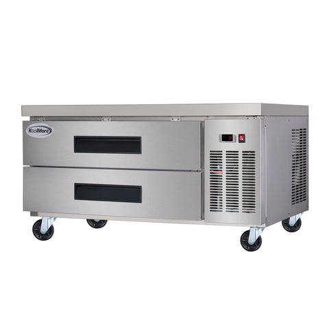 48 in. 2-Drawer Commercial Chef Base Freezer in Stainless-Steel
