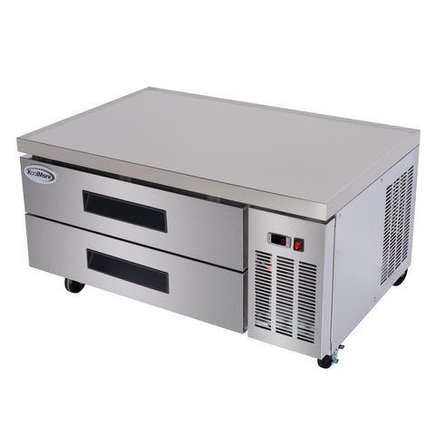 48 in. 2-Drawer Commercial Chef Base Freezer in Stainless-Steel