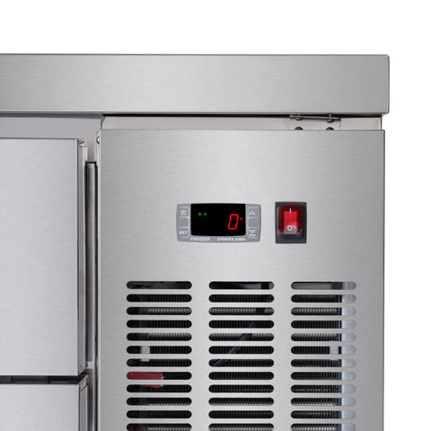 48 in. 2-Drawer Commercial Chef Base Freezer in Stainless-Steel
