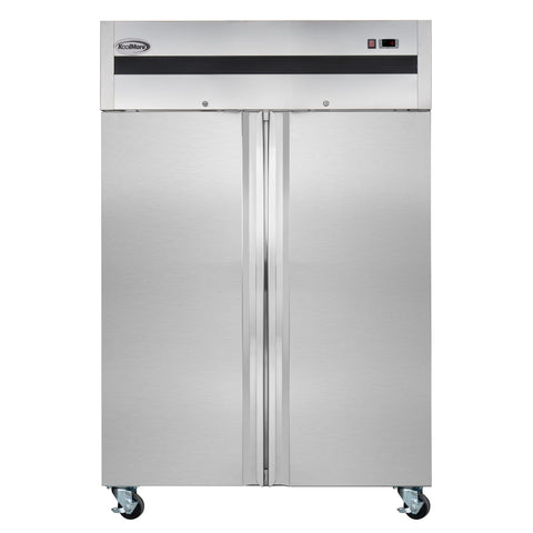 54 in. Two-Door Commercial Reach-In Freezer with Top-Mounted Compressor, 49 cu. ft. in Stainless-Steel