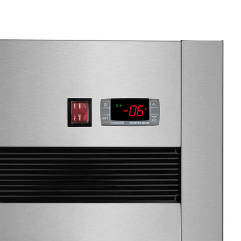 54 in. Two-Door Commercial Reach-In Freezer with Top-Mounted Compressor, 49 cu. ft. in Stainless-Steel
