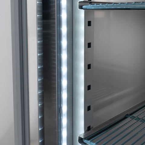 54 in. Two-Door Commercial Reach-In Freezer with Top-Mounted Compressor, 49 cu. ft. in Stainless-Steel