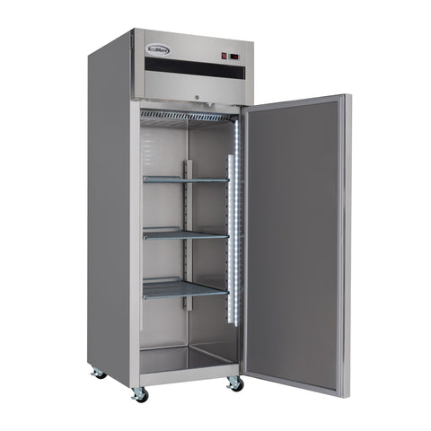 30 in. Solid Door Commercial Reach-In Freezer with Top-Mounted Compressor, 25 cu. ft. in Stainless-Steel