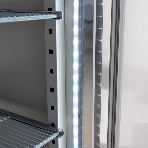 30 in. Solid Door Commercial Reach-In Freezer with Top-Mounted Compressor, 25 cu. ft. in Stainless-Steel