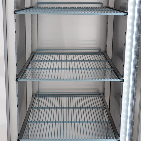 30 in. Solid Door Commercial Reach-In Freezer with Top-Mounted Compressor, 25 cu. ft. in Stainless-Steel