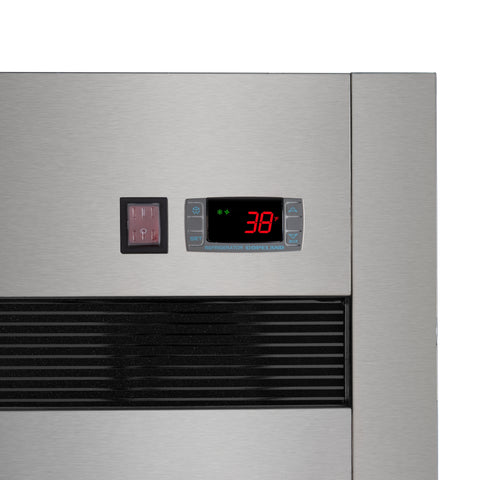30 in. Solid Door Commercial Reach-In Refrigerator with Top-Mounted Compressor, 25 cu. ft. in Stainless-Steel