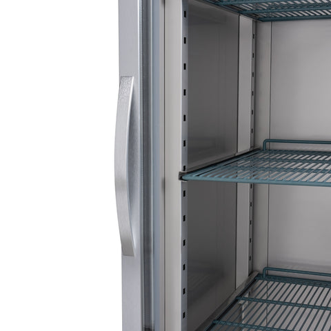 30 in. Glass-Door Commercial Reach-In Refrigerator with Top-Mounted Compressor, 25 cu. ft. in Stainless-Steel