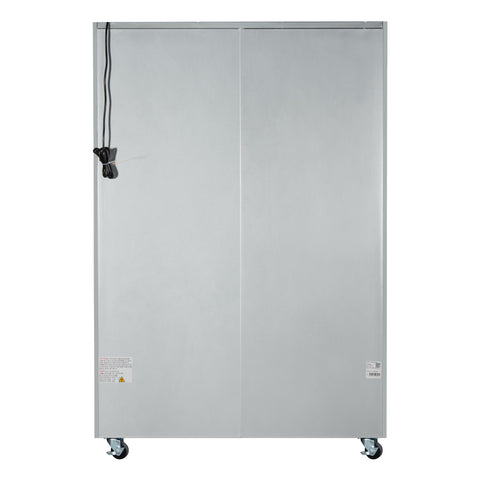 54 in. Two-Glass-Door Commercial Reach-In Refrigerator with Top-Mounted Compressor, 49 cu. ft. in Stainless-Steel