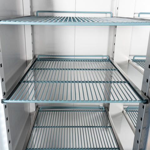 54 in. Two-Glass-Door Commercial Reach-In Refrigerator with Top-Mounted Compressor, 49 cu. ft. in Stainless-Steel