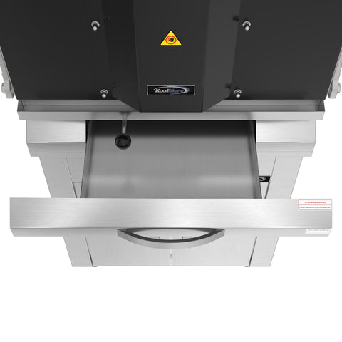 28 in. Commercial Charcoal Oven with Warming Racks and Base Cabinet in Stainless-Steel