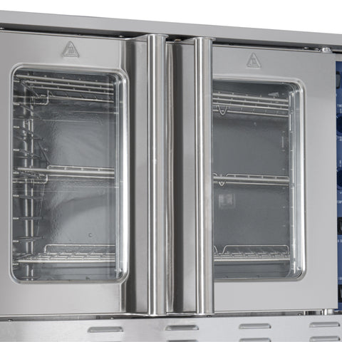 38 in. Full Size Single Deck Commercial LP Convection Oven 54,000 BTU With Casters