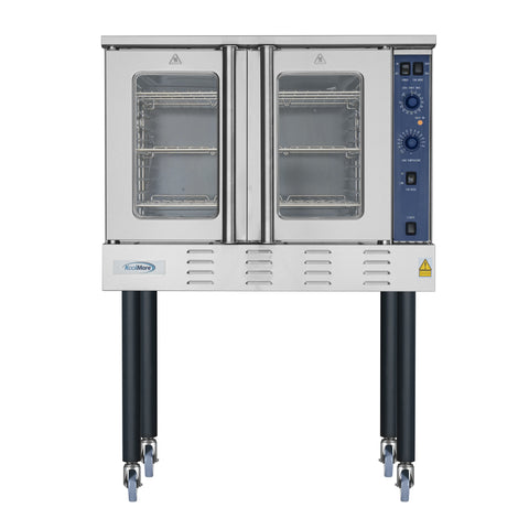 38 in. Full Size Single Deck Commercial LP Convection Oven 54,000 BTU With Casters