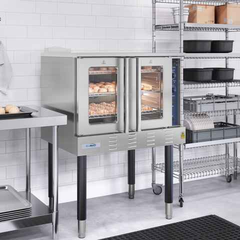 38 in. Full Size Single Deck Commercial LP Convection Oven 54,000 BTU