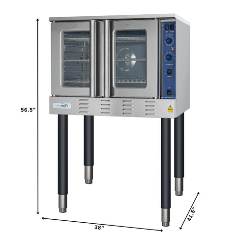 38 in. Full Size Single Deck Commercial LP Convection Oven 54,000 BTU