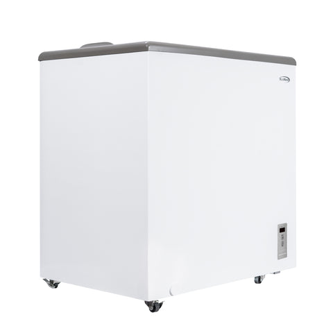 30 in. Commercial Flat Top Ice Cream Display Freezer, 7 Cu. Ft. in White (KM-ICD-70C)