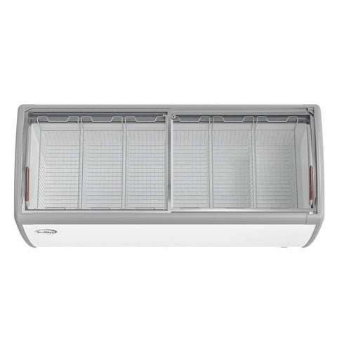 71 in. Commercial Ice Cream Display Freezer, 20 cu. ft.