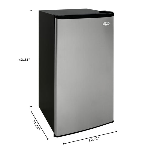21 in. Convertible Refrigerator/Freezer 4.2 cu. ft. in Silver