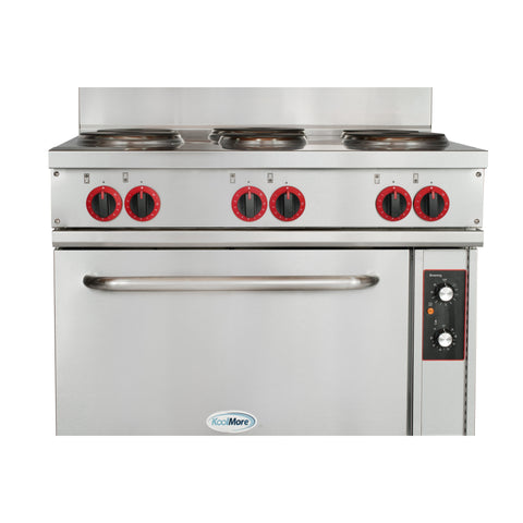 36 in. Commercial Electric Range with 6 Burners and 1 Standard Electric Oven in Stainless Steel - 208V 3-Phase