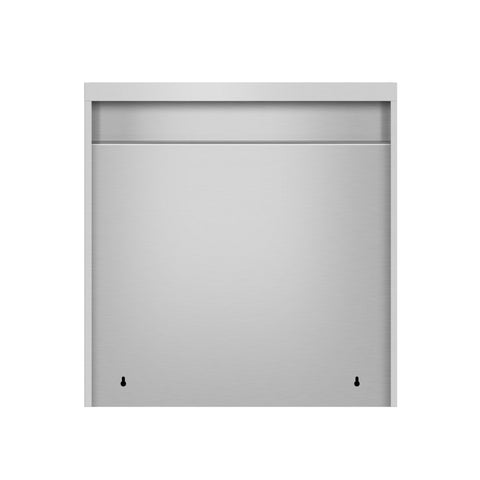 30 in. x 15 in. Stainless-Steel Wall Cabinet with Sliding Doors