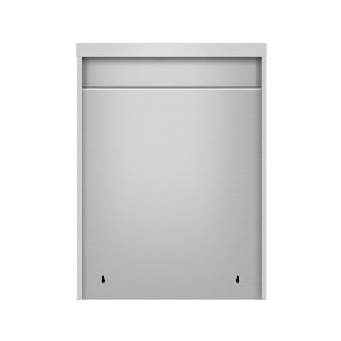 24 in. x 15 in. Stainless-Steel Wall Cabinet with Sliding Doors