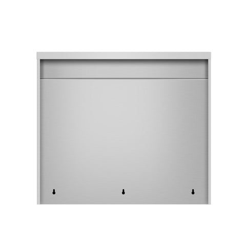36 in. x 15 in. Stainless-Steel Wall Cabinet with Sliding Doors