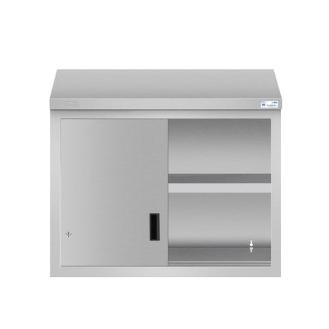 36 in. x 15 in. Stainless-Steel Wall Cabinet with Sliding Doors
