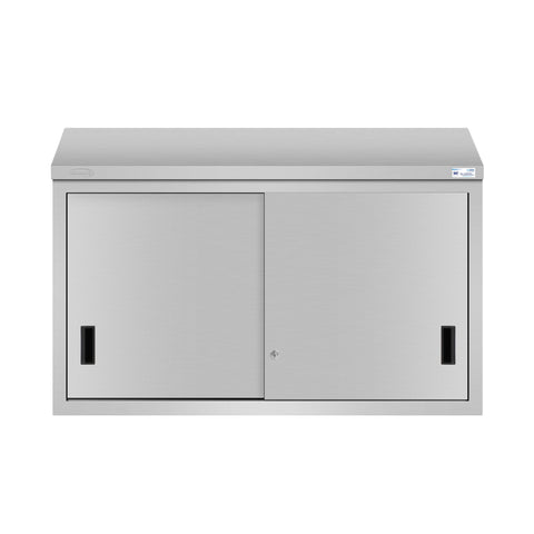 48 in. x 15 in. Stainless-Steel Wall Cabinet with Sliding Doors