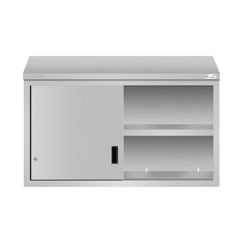 48 in. x 15 in. Stainless-Steel Wall Cabinet with Sliding Doors