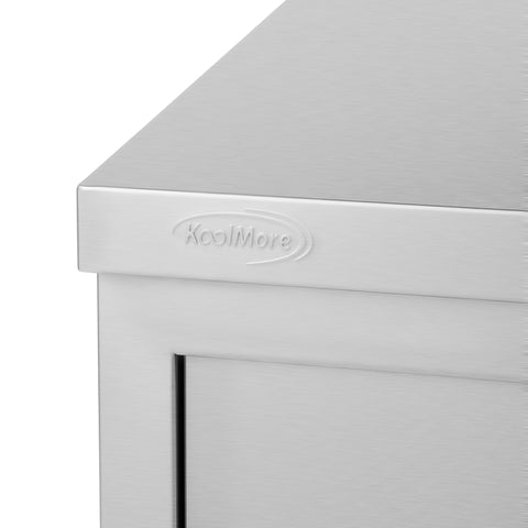 48 in. x 15 in. Stainless-Steel Wall Cabinet with Sliding Doors