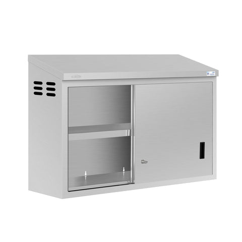 48 in. x 15 in. Stainless-Steel Wall Cabinet with Sliding Doors