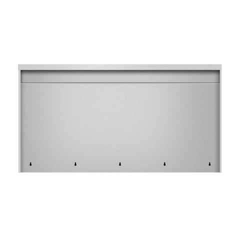 60 in. x 15 in. Stainless-Steel Wall Cabinet with Sliding Doors
