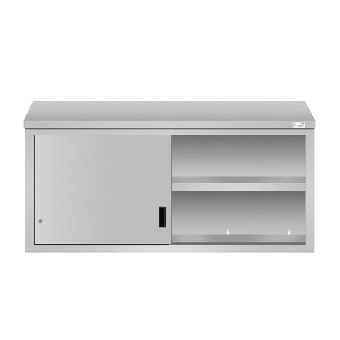 60 in. x 15 in. Stainless-Steel Wall Cabinet with Sliding Doors