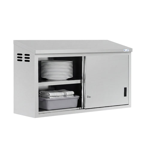 60 in. x 15 in. Stainless-Steel Wall Cabinet with Sliding Doors