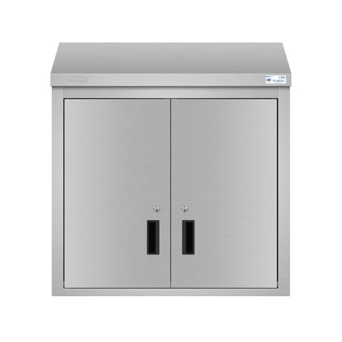 30 in. x 15 in. Stainless-Steel Wall Cabinet with Hinged Doors