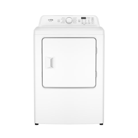 27 in. 7 cu. ft. Electric Dryer, 240V in White