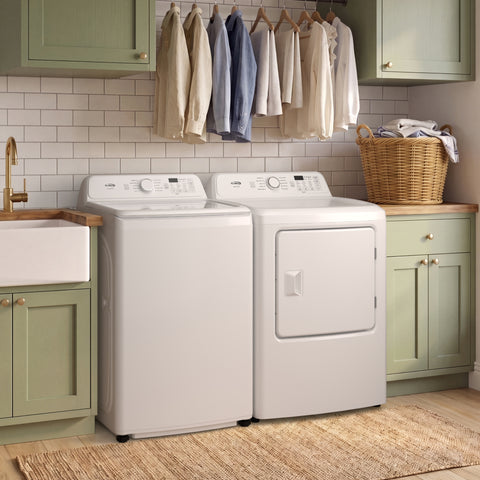 25 in. 4 cu. ft. Top Load Washing Machine with Agitator in White