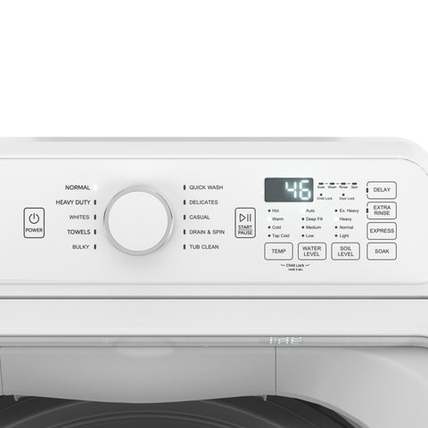 25 in. 4 cu. ft. Top Load Washing Machine with Agitator in White