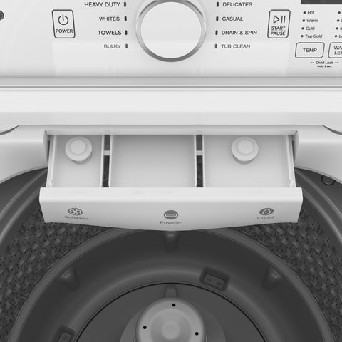 25 in. 4 cu. ft. Top Load Washing Machine with Agitator in White