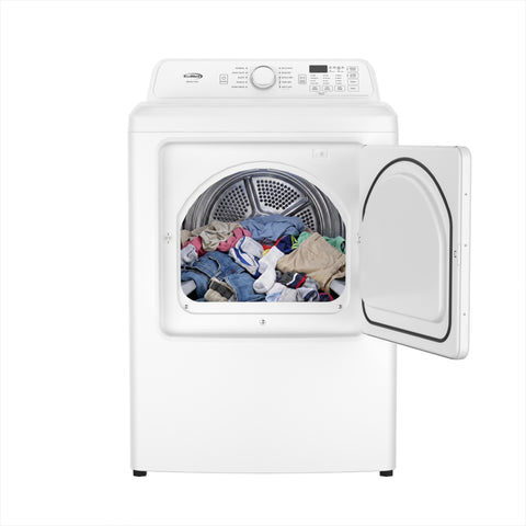 27 in. 7 cu. ft. Electric Dryer, 240V in White