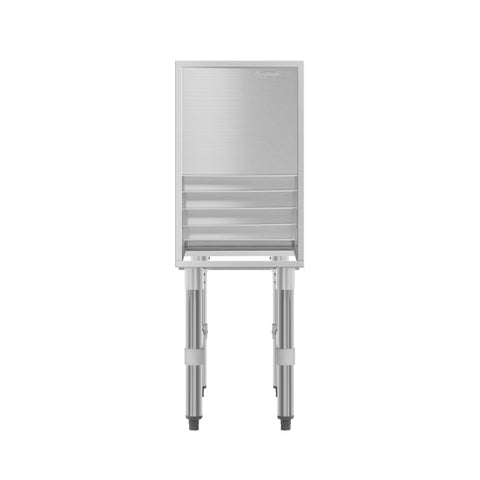 12 in. x 26 in. Liquor Display Rack in 304, 18 GA Stainless Steel