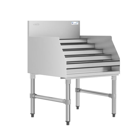 24 in. x 26 in. Liquor Display Rack in 304, 18 GA Stainless Steel