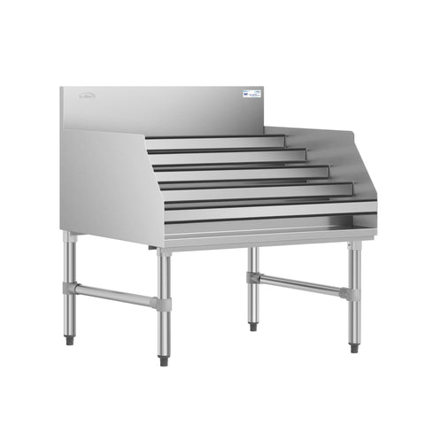 36 in. x 26 in. Liquor Display Rack in 304, 18 GA Stainless Steel