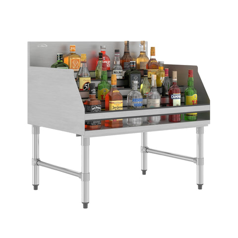 36 in. x 26 in. Liquor Display Rack in 304, 18 GA Stainless Steel
