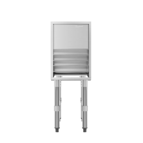 12 in. x 23 in. Liquor Display Rack in 304, 18 GA Stainless Steel